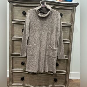 Dainty Hooligan Tan Cowl Neck Sweater Dress